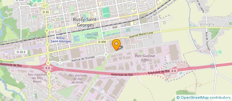 localisation de l'entreprise MONSIEUR AO ZHANG  BUSSY-SAINT-GEORGES