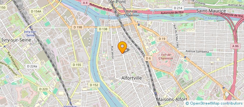 localisation de l'entreprise MONSIEUR AOMAR BACHOUCHE à ALFORTVILLE