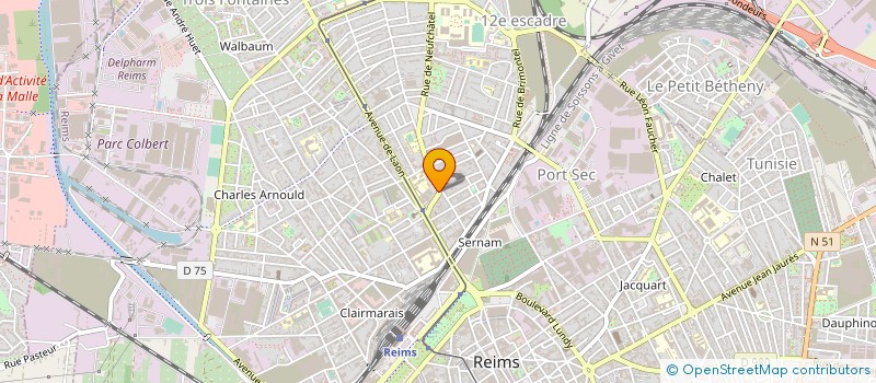 localisation de l'entreprise MONSIEUR AOMAR BAKARI à REIMS
