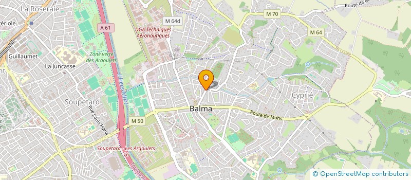 localisation de l'entreprise MONSIEUR AOUED SAIDI BENOUDA  BALMA