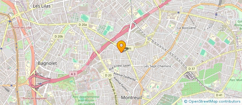 localisation de l'entreprise MONSIEUR AOUN WAFI à MONTREUIL