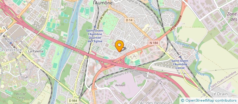 localisation de l'entreprise MONSIEUR AOUZAIR ALI HAROUN à SAINT-OUEN-L'AUMONE