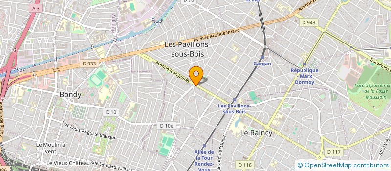 localisation de l'entreprise MONSIEUR APANOB DALLARD  LES PAVILLONS-SOUS-BOIS