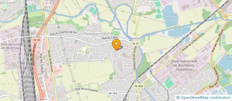 localisation de l'entreprise MONSIEUR APOLINNAIRE WEBER à SOUFFELWEYERSHEIM