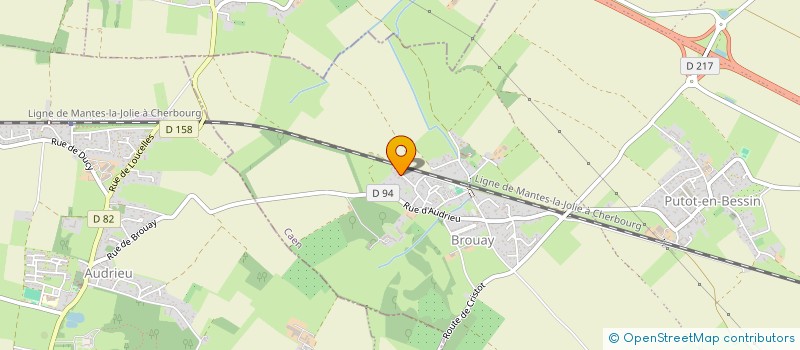 localisation de l'entreprise MONSIEUR APOLLINE TOUCET  THUE ET MUE