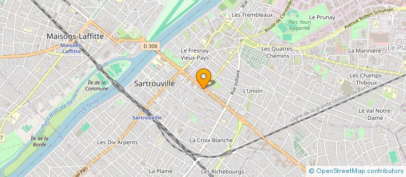 localisation de l'entreprise MONSIEUR APPOLINAIRE POSSOUKPE à SARTROUVILLE