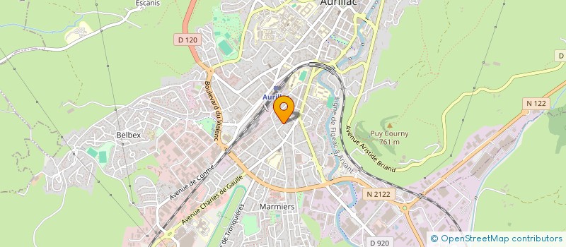 localisation de l'entreprise MONSIEUR AQBAL YAQUBI à AURILLAC