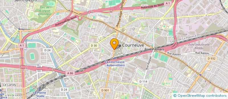 localisation de l'entreprise MONSIEUR ARAB LHADJ à LA COURNEUVE