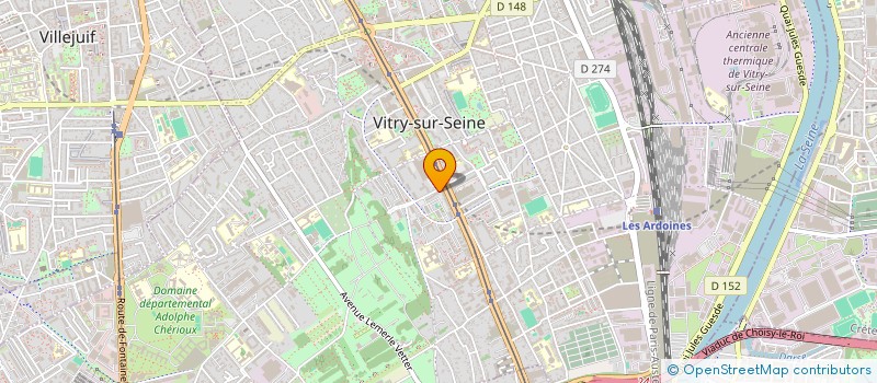 localisation de l'entreprise MONSIEUR ARABE CHALAL à VITRY-SUR-SEINE