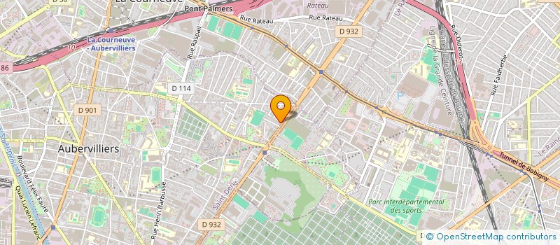 localisation de l'entreprise MONSIEUR ARABINDA BANERJEE  AUBERVILLIERS