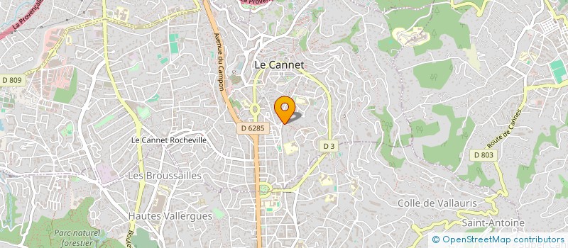 localisation de l'entreprise MONSIEUR ARACHE SAHRAI à LE CANNET