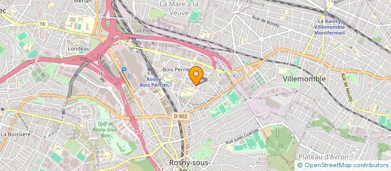 localisation de l'entreprise MONSIEUR ARAFAT HOSSAIN  ROSNY-SOUS-BOIS