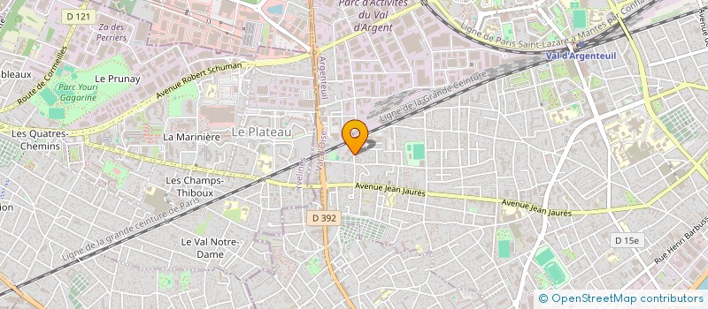 localisation de l'entreprise MONSIEUR ARAFAT MAZHOUD  ARGENTEUIL