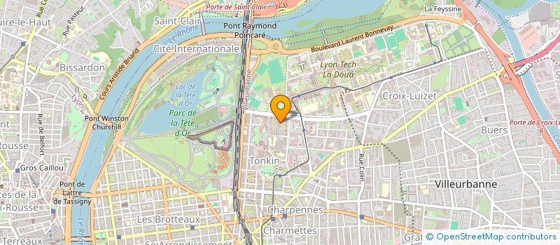 localisation de l'entreprise MONSIEUR ARAM KHEKOIAN  VILLEURBANNE