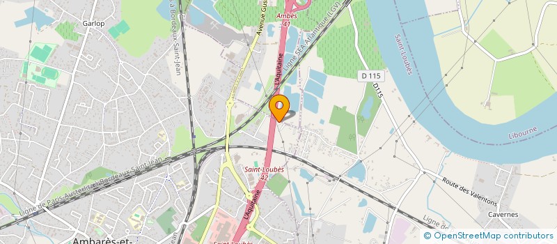 localisation de l'entreprise MONSIEUR ARAMIS PEYCHARD  AMBARES-ET-LAGRAVE