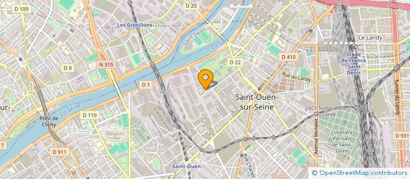 localisation de l'entreprise MONSIEUR ARAO FISCHMAN à SAINT-OUEN-SUR-SEINE