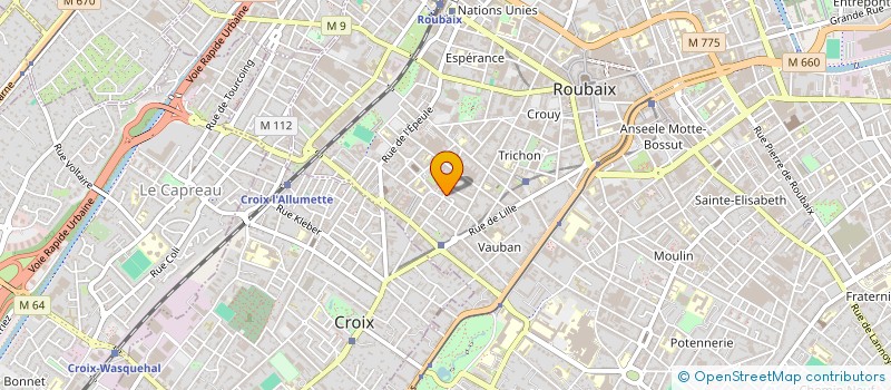 localisation de l'entreprise MONSIEUR ARAUJO FARIA à ROUBAIX