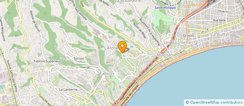 localisation de l'entreprise MONSIEUR ARAXE ERMIS à NICE