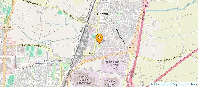 localisation de l'entreprise MONSIEUR ARBEN ISLAMI  GERZAT