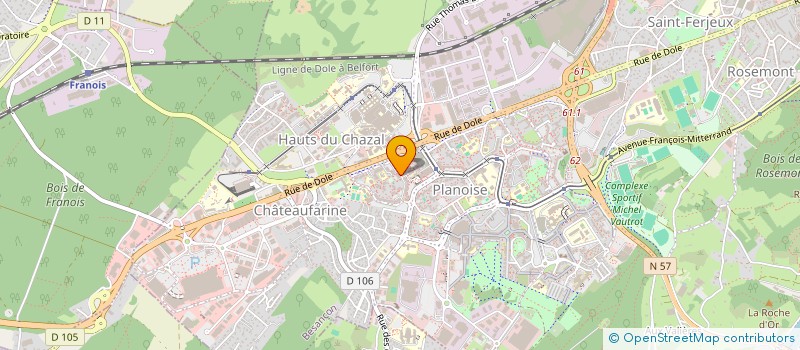 localisation de l'entreprise MONSIEUR ARBI HABIB à BESANCON