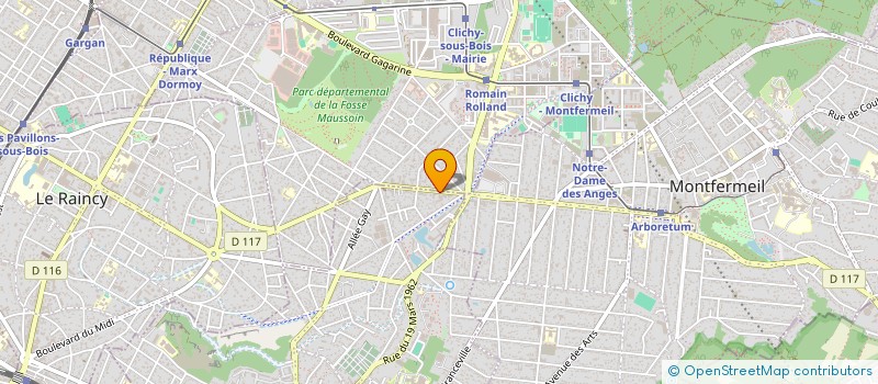 localisation de l'entreprise MONSIEUR ARCADI SASU à GAGNY