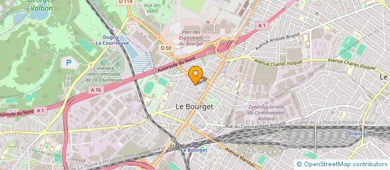 localisation de l'entreprise MONSIEUR ARCADIE GONCEAR  LE BOURGET