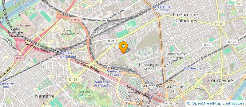 localisation de l'entreprise MONSIEUR ARCHANGE CHAUMONT  NANTERRE