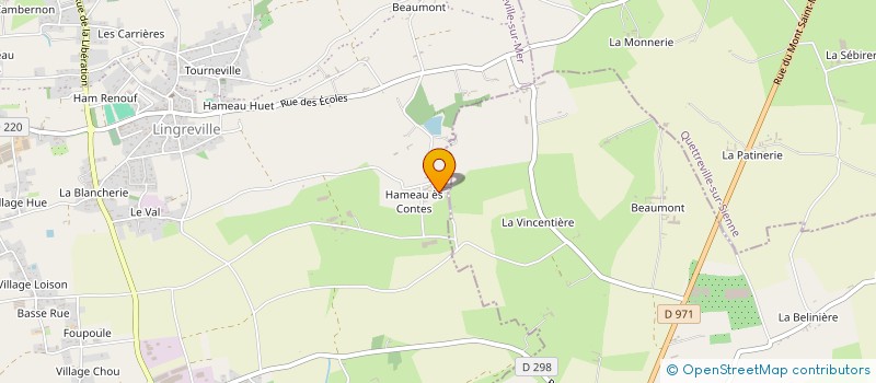 localisation de l'entreprise MONSIEUR ARCHANGE LESAGE  TOURNEVILLE-SUR-MER