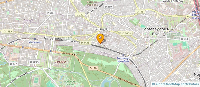 localisation de l'entreprise MONSIEUR ARCHIPPE GIBELIN  VINCENNES