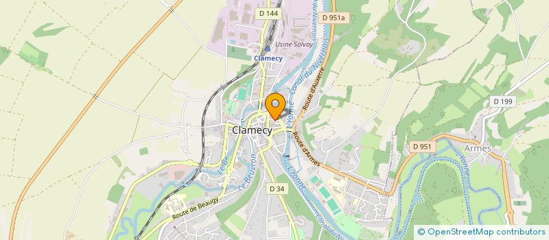localisation de l'entreprise MONSIEUR ARDUINO DE DEMO à CLAMECY