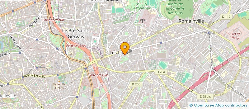 localisation de l'entreprise MONSIEUR AREF GAHAMI  LES LILAS