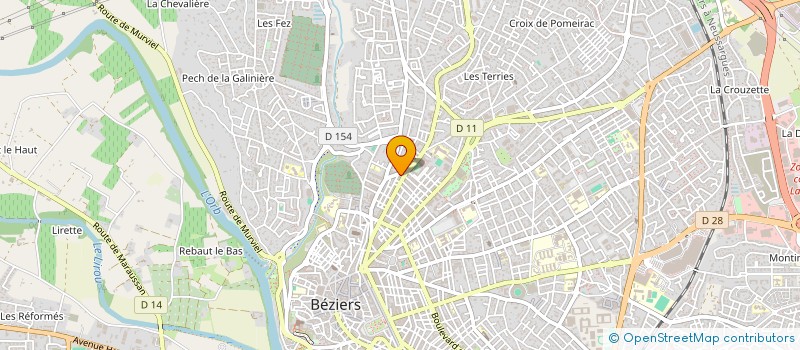 localisation de l'entreprise MONSIEUR ARESKI HAMITOUCHE à BEZIERS