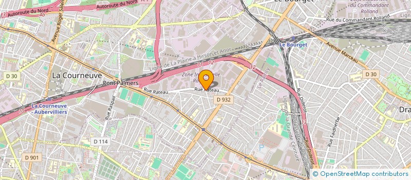 localisation de l'entreprise MONSIEUR ARESLANE HADDADI à LA COURNEUVE