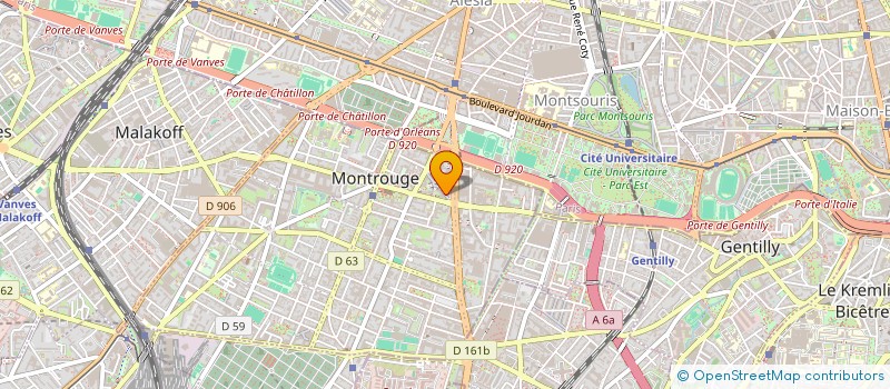 localisation de l'entreprise MONSIEUR AREZKI AMALA  MONTROUGE