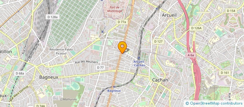 localisation de l'entreprise MONSIEUR AREZKI ARKOUB  CACHAN