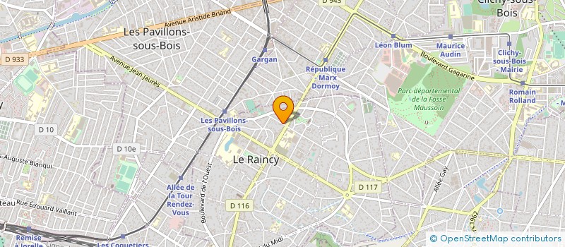 localisation de l'entreprise MONSIEUR AREZKI CHAHI à LE RAINCY