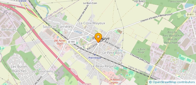 localisation de l'entreprise MONSIEUR AREZKI CHAIM  PIERRELAYE