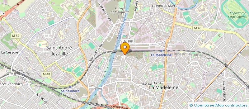 localisation de l'entreprise MONSIEUR AREZKI CHAOUCHE à LA MADELEINE