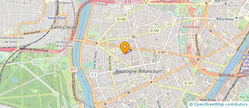 localisation de l'entreprise MONSIEUR AREZKI DJILALI  BOULOGNE-BILLANCOURT