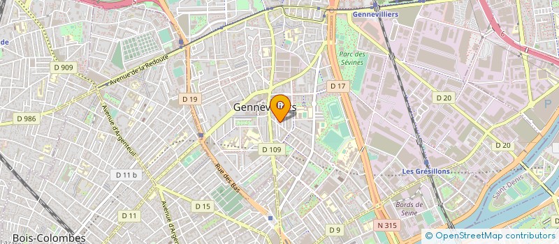 localisation de l'entreprise MONSIEUR AREZKI GAALOUL à GENNEVILLIERS