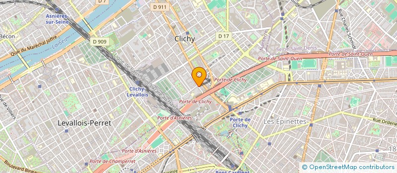 localisation de l'entreprise MONSIEUR AREZKI HARGAS à CLICHY