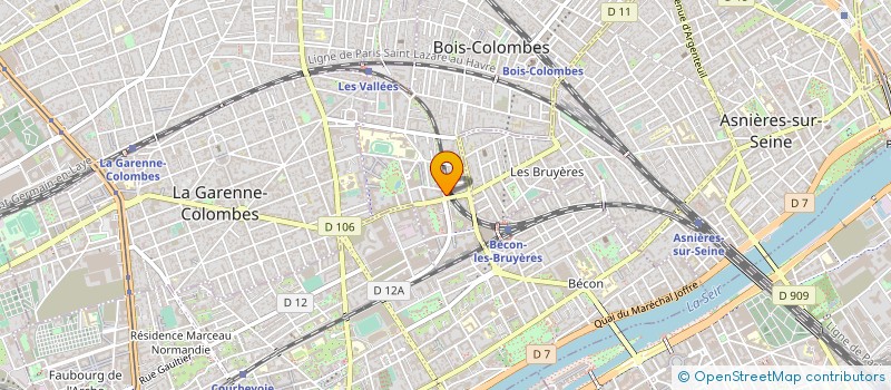 localisation de l'entreprise MONSIEUR AREZKI MESSOUS à BOIS-COLOMBES