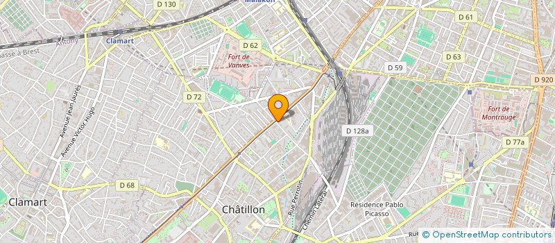 localisation de l'entreprise MONSIEUR AREZKI SALMI  CHATILLON