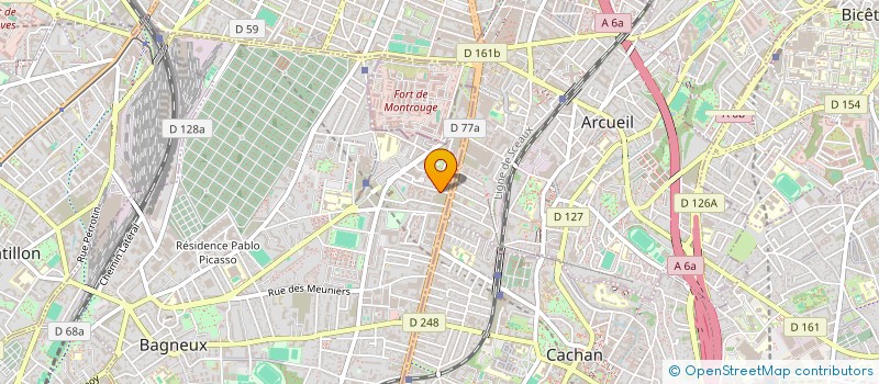 localisation de l'entreprise MONSIEUR AREZKI TALATIZI  BAGNEUX