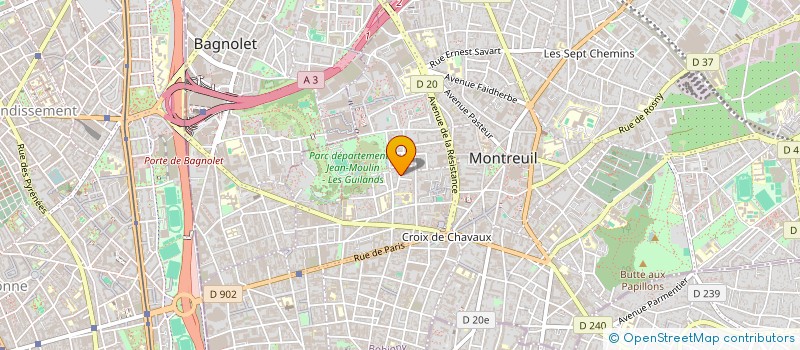 localisation de l'entreprise MONSIEUR AREZKI TAMERT à MONTREUIL
