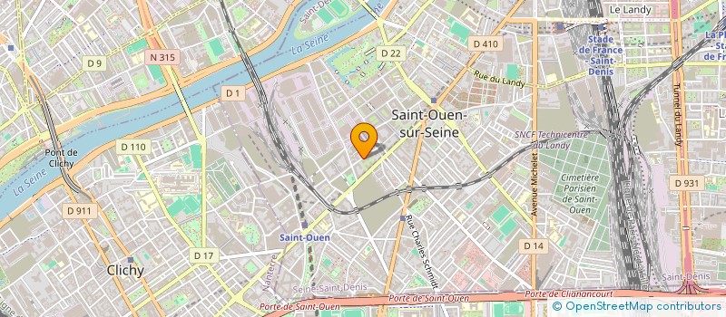 localisation de l'entreprise MONSIEUR AREZKI TOUAT  SAINT-OUEN-SUR-SEINE