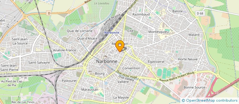 localisation de l'entreprise MONSIEUR AREZKI YAHAOUI  NARBONNE