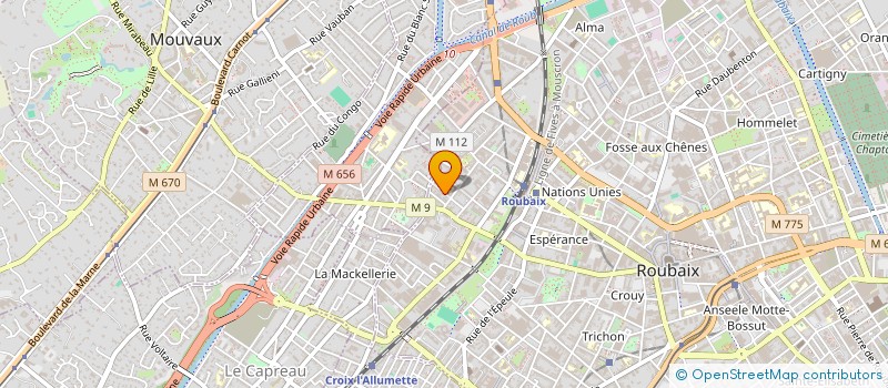 localisation de l'entreprise MONSIEUR AREZKI ZIOUCHE  ROUBAIX