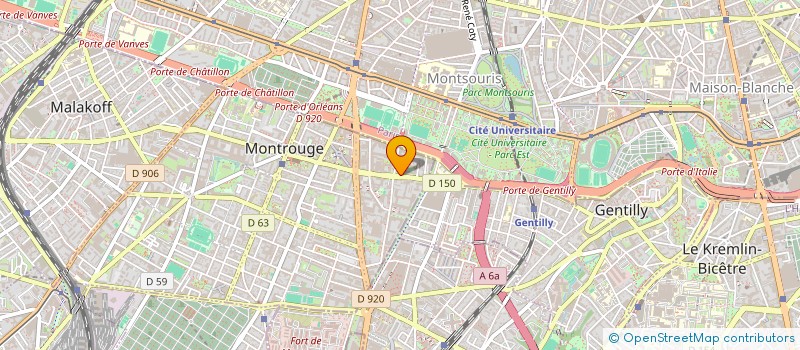 localisation de l'entreprise MONSIEUR ARFA EZZAHI  MONTROUGE