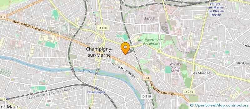 localisation de l'entreprise MONSIEUR ARGHIL ROATIS  CHAMPIGNY-SUR-MARNE